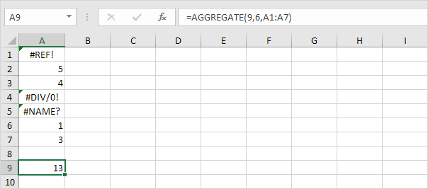 Συνολική συνάρτηση στο Excel