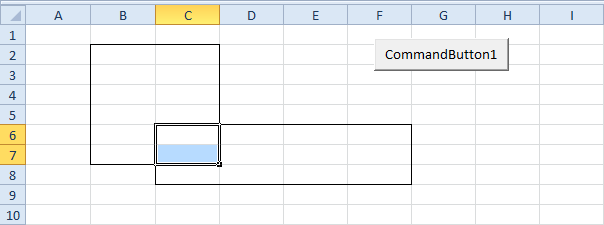 "Excel VBA Union" ir "Intersect" metodas