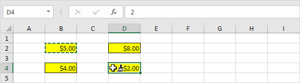 Format maler i Excel