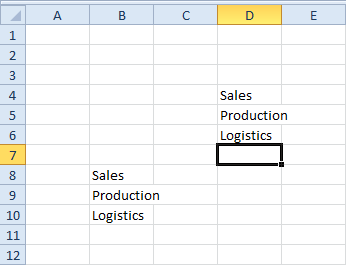 Utilizați referințe relative în Excel VBA